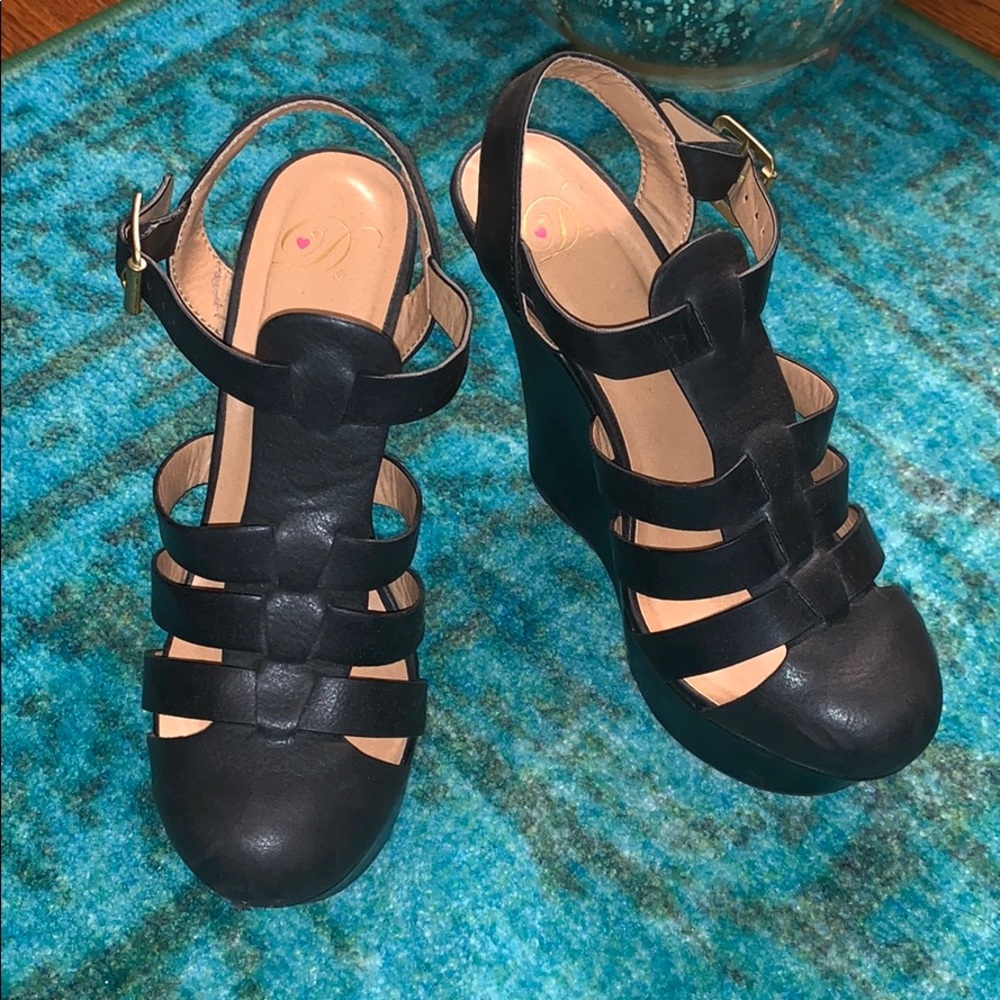 Platform Black Heels